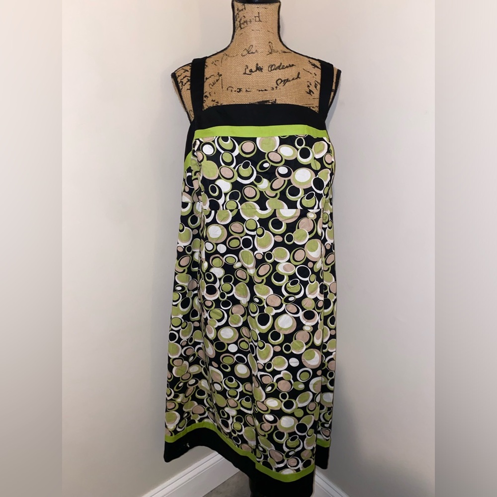 KSL by division of karin stevens strap dress in green